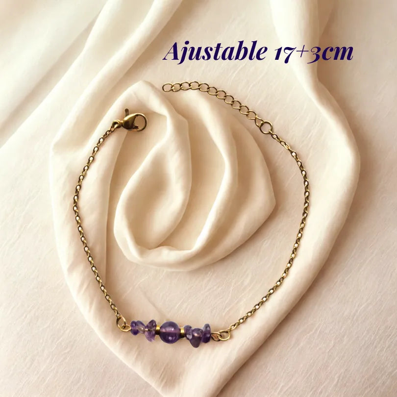 Bracelet Amethyste Mythra ajustables et design