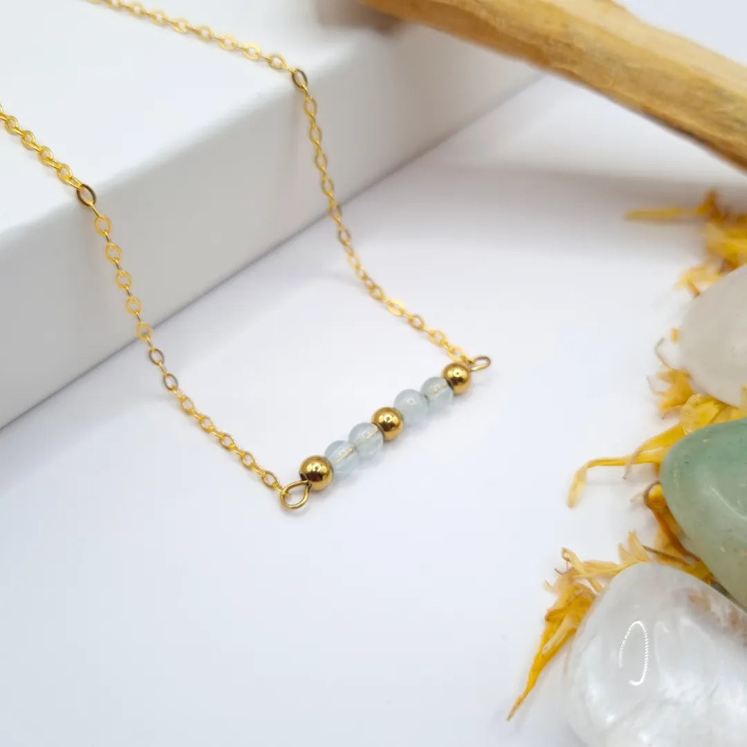 Collier Aigue-Marine – Calme & Expression – Lyara