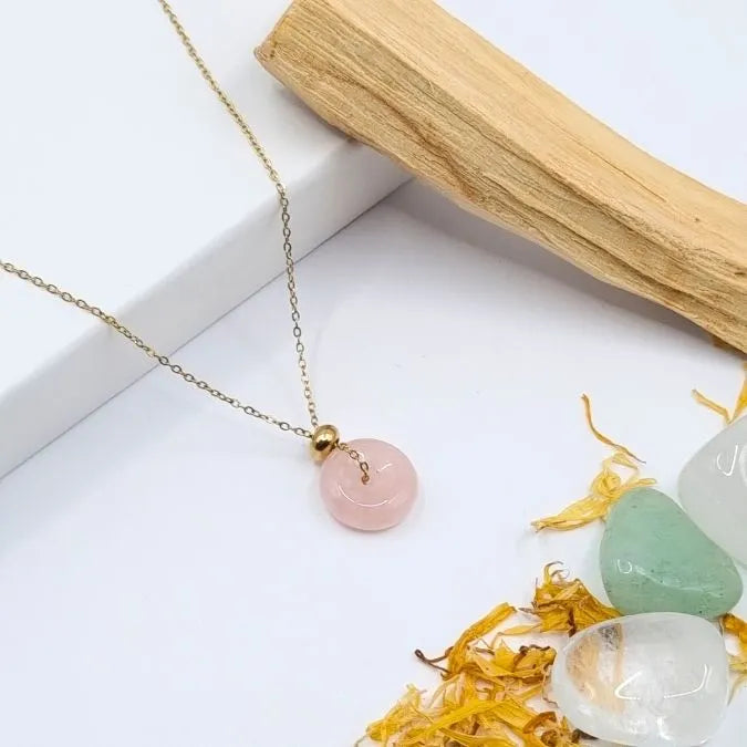 Collier Quartz Rose