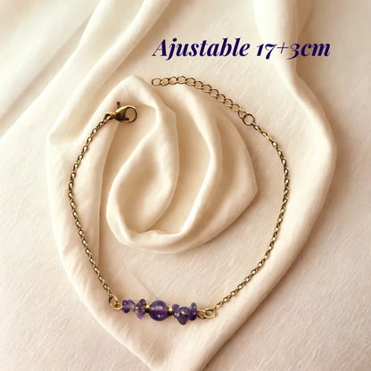 Bracelet Amethyste Mythra ajustables et design