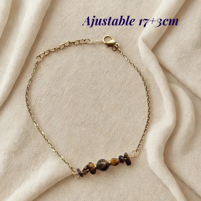 Bracelet oeil de tigre Mythra ajustable
