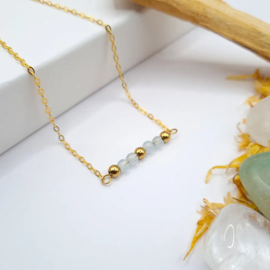 Collier Aigue-Marine – Calme & Expression – Lyara