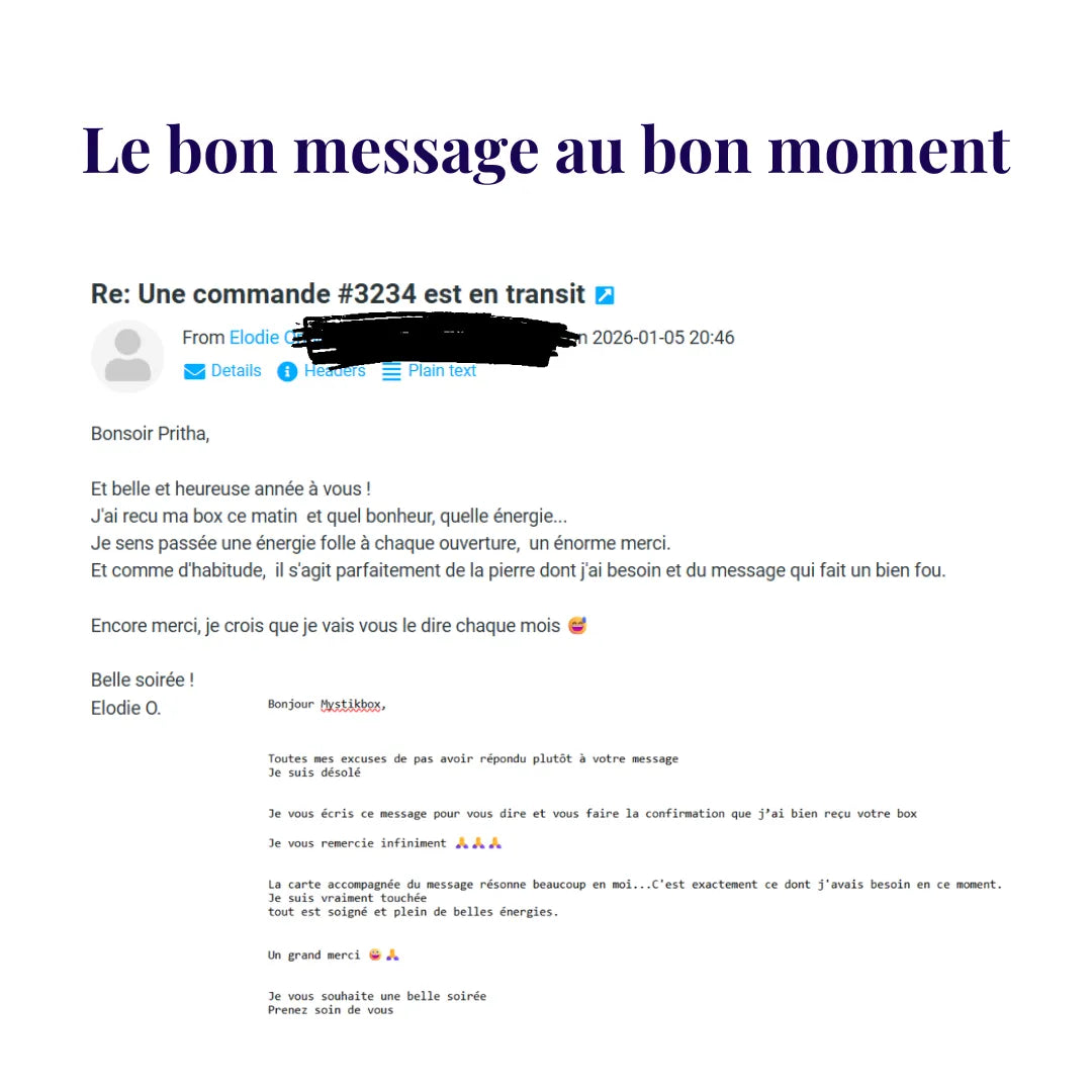 Mystik Box le message qui tombe juste
