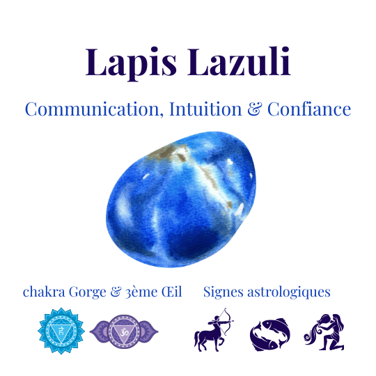 Pierre lapis lazuli vertus et chakra