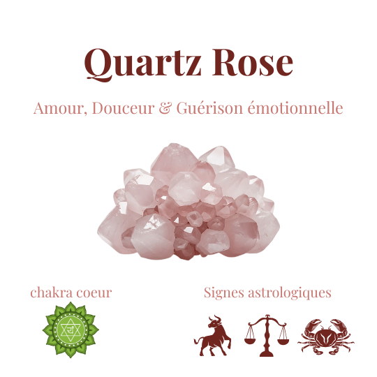 Fiches pierre quartz rose vertus et chakra