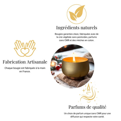 PRECOMMANDE - Bougie-Bijou Pierres Naturelles