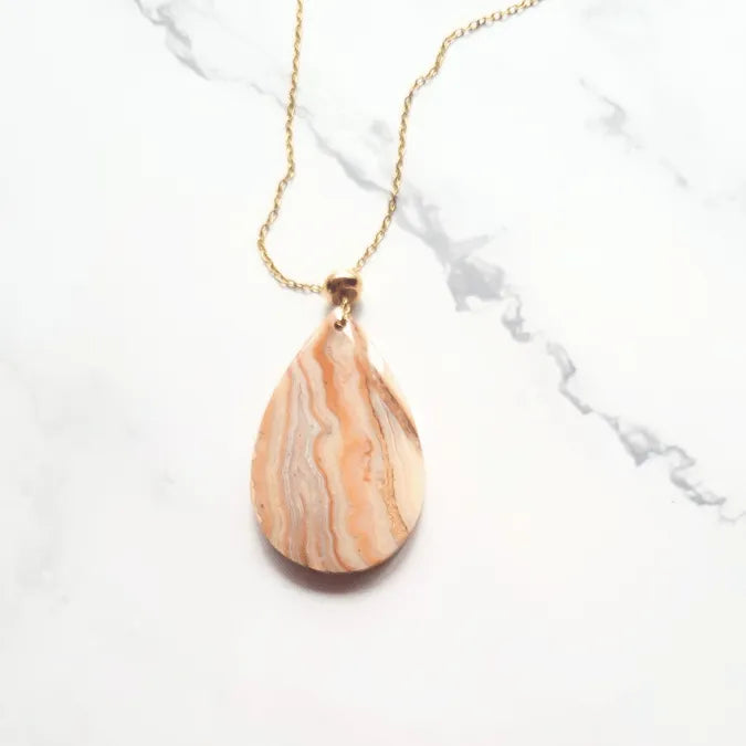 pendentif Crazy lace agate goutte MystikBox