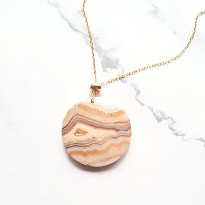pendentif Crazy lace agate rond MystikBox